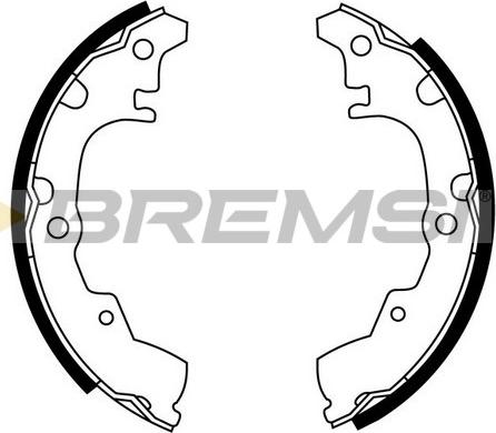 Bremsi GF0664 - Komplet kočnica, bubanj kočnice www.molydon.hr