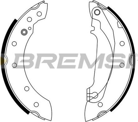 Bremsi GF0601 - Komplet kočnica, bubanj kočnice www.molydon.hr