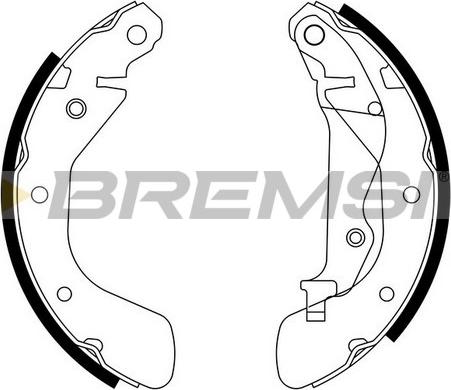 Bremsi GF0633 - Komplet kočnica, bubanj kočnice www.molydon.hr