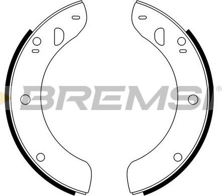 Bremsi GF0053 - Komplet kočnica, bubanj kočnice www.molydon.hr