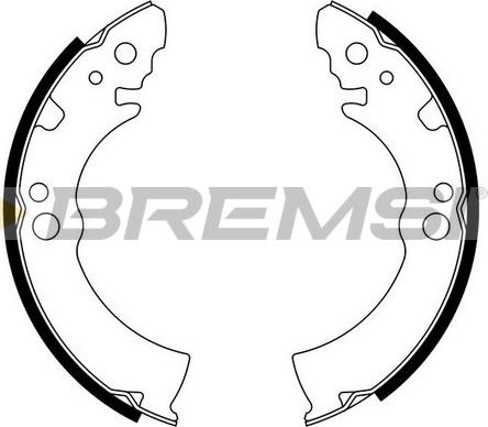 Bremsi GF0004 - Komplet kočnica, bubanj kočnice www.molydon.hr