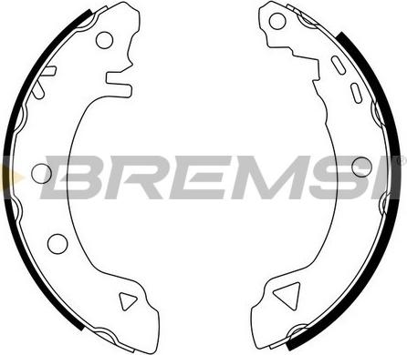 Bremsi GF0006 - Komplet kočnica, bubanj kočnice www.molydon.hr