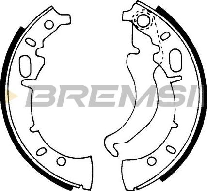 Bremsi GF0011 - Komplet kočnica, bubanj kočnice www.molydon.hr