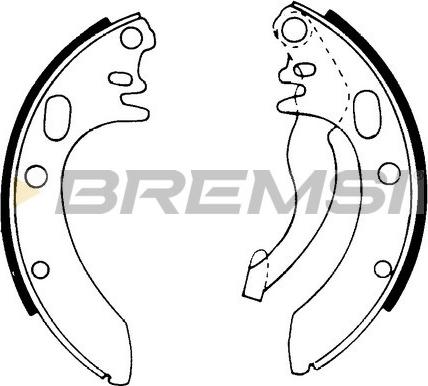 Bremsi GF0013 - Komplet kočnica, bubanj kočnice www.molydon.hr