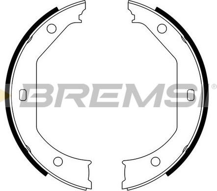 Bremsi GF0080 - Komplet kočionih obloga, rucna kočnica www.molydon.hr