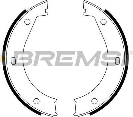 Bremsi GF0076 - Komplet kočionih obloga, rucna kočnica www.molydon.hr