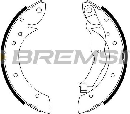 Bremsi GF0077 - Komplet kočnica, bubanj kočnice www.molydon.hr