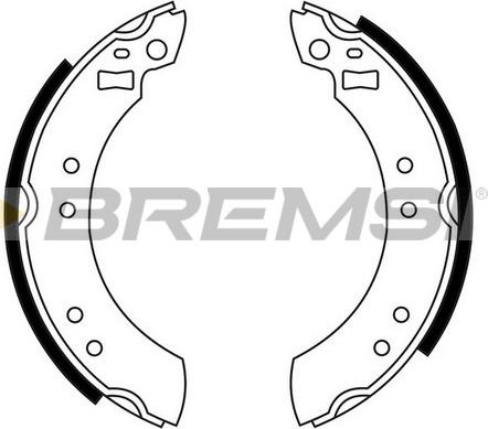 Bremsi GF0199 - Komplet kočnica, bubanj kočnice www.molydon.hr