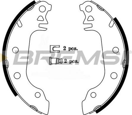Bremsi GF0191 - Komplet kočnica, bubanj kočnice www.molydon.hr