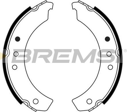 Bremsi GF0197 - Komplet kočnica, bubanj kočnice www.molydon.hr