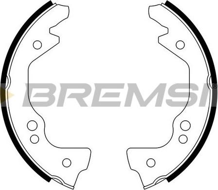 Bremsi GF0144 - Komplet kočnica, bubanj kočnice www.molydon.hr