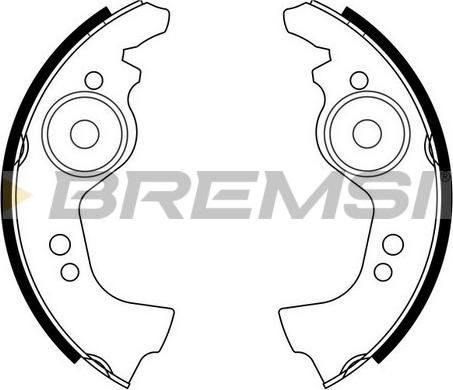 Bremsi GF0145 - Komplet kočnica, bubanj kočnice www.molydon.hr