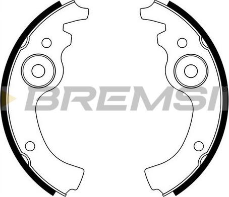 Bremsi GF0141 - Komplet kočnica, bubanj kočnice www.molydon.hr