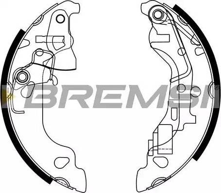 Bremsi GF0158 - Komplet kočnica, bubanj kočnice www.molydon.hr