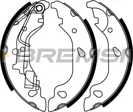 Bremsi GF0157 - Komplet kočnica, bubanj kočnice www.molydon.hr