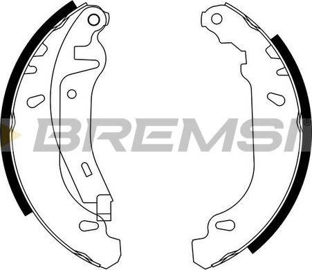 Bremsi GF0105-2 - Komplet kočnica, bubanj kočnice www.molydon.hr