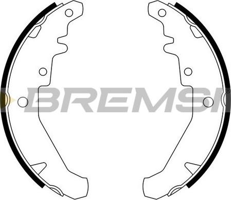 Bremsi GF0182 - Komplet kočnica, bubanj kočnice www.molydon.hr