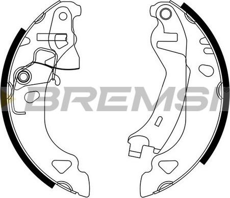 Bremsi GF0174 05/10 - Komplet kočnica, bubanj kočnice www.molydon.hr