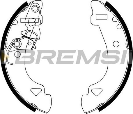 Bremsi GF0173 - Komplet kočnica, bubanj kočnice www.molydon.hr