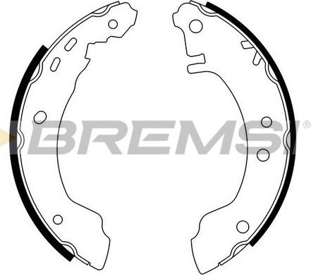 Bremsi GF0854 - Komplet kočnica, bubanj kočnice www.molydon.hr