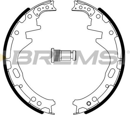 Bremsi GF0857 - Komplet kočnica, bubanj kočnice www.molydon.hr