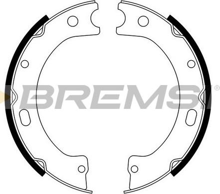 Bremsi GF0868 - Komplet kočionih obloga, rucna kočnica www.molydon.hr