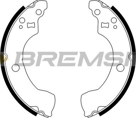 Bremsi GF0867 - Komplet kočnica, bubanj kočnice www.molydon.hr