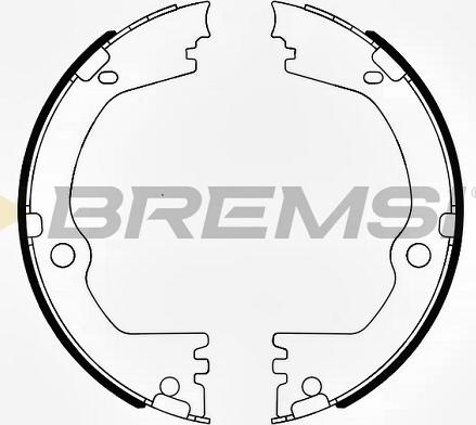 Bremsi GF0808 - Komplet kočionih obloga, rucna kočnica www.molydon.hr