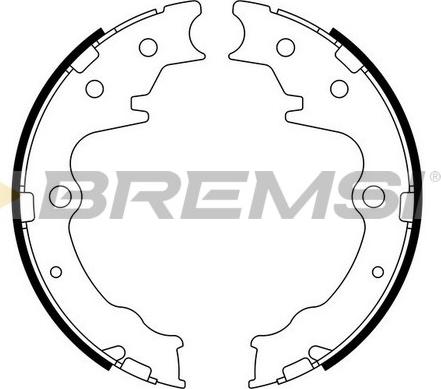 Bremsi GF0802 - Komplet kočionih obloga, rucna kočnica www.molydon.hr