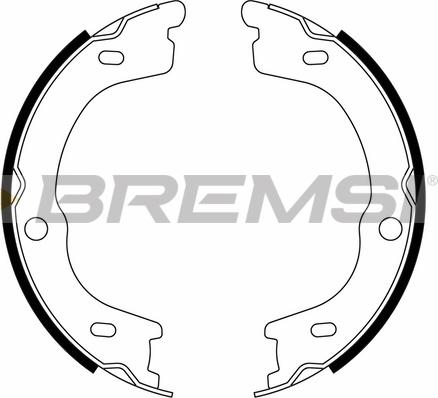 Bremsi GF0837 - Komplet kočionih obloga, rucna kočnica www.molydon.hr