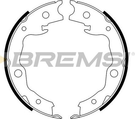 Bremsi GF0876 - Komplet kočionih obloga, rucna kočnica www.molydon.hr