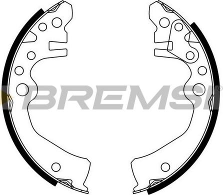 Bremsi GF0878 - Komplet kočnica, bubanj kočnice www.molydon.hr