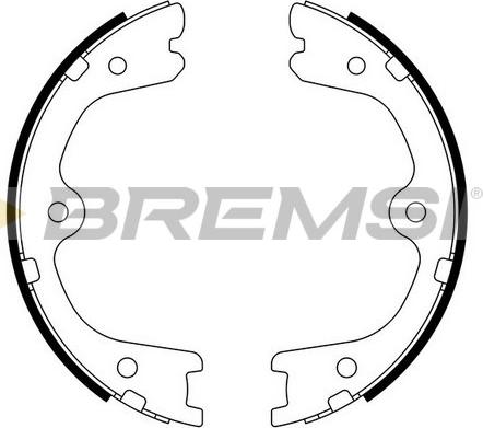 Bremsi GF0872 - Komplet kočionih obloga, rucna kočnica www.molydon.hr