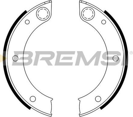 Bremsi GF0396 - Komplet kočionih obloga, rucna kočnica www.molydon.hr