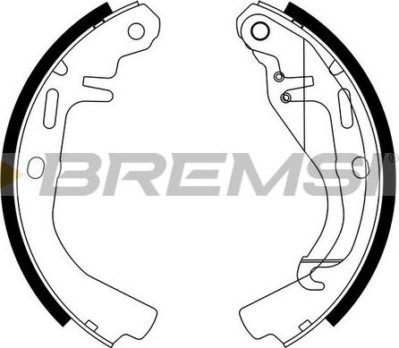 Bremsi GF0348 - Komplet kočnica, bubanj kočnice www.molydon.hr