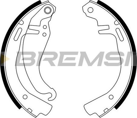 Bremsi GF0343 - Komplet kočnica, bubanj kočnice www.molydon.hr