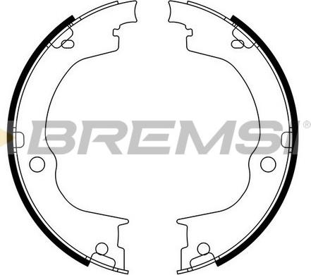 Bremsi GF0360 - Komplet kočionih obloga, rucna kočnica www.molydon.hr