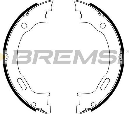 Bremsi GF0310 - Komplet kočionih obloga, rucna kočnica www.molydon.hr