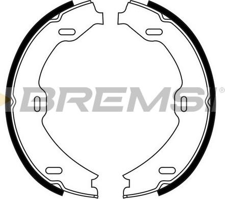 Bremsi GF0311 - Komplet kočionih obloga, rucna kočnica www.molydon.hr