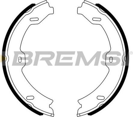 Bremsi GF0318 - Komplet kočionih obloga, rucna kočnica www.molydon.hr