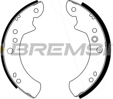 Bremsi GF0220-1 - Komplet kočnica, bubanj kočnice www.molydon.hr