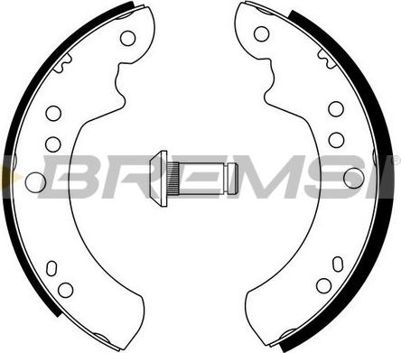 Bremsi GF0220 - Komplet kočnica, bubanj kočnice www.molydon.hr