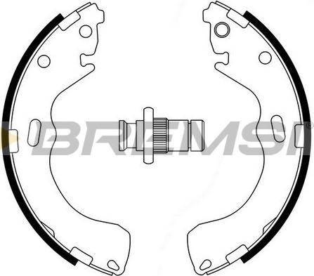 Bremsi GF0794 - Komplet kočnica, bubanj kočnice www.molydon.hr