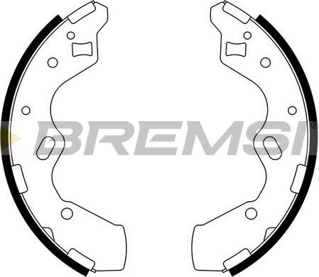 Bremsi GF0796 - Komplet kočnica, bubanj kočnice www.molydon.hr