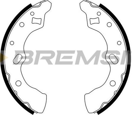 Bremsi GF0790 - Komplet kočnica, bubanj kočnice www.molydon.hr