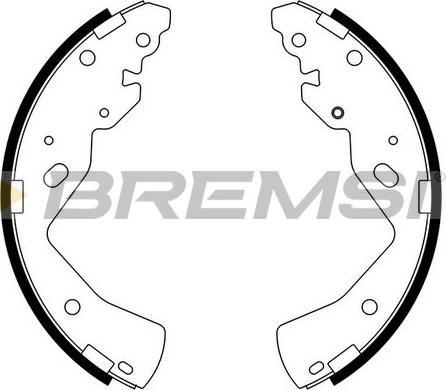 Bremsi GF0798 - Komplet kočnica, bubanj kočnice www.molydon.hr