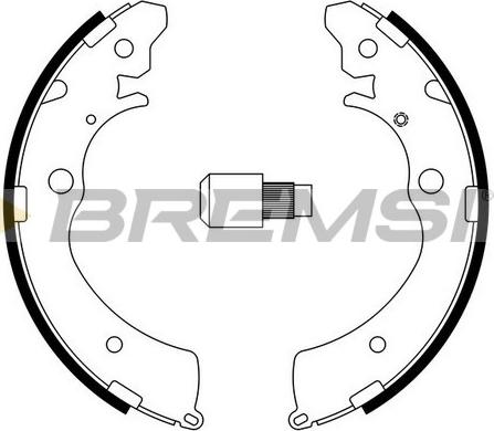 Bremsi GF0706 - Komplet kočnica, bubanj kočnice www.molydon.hr