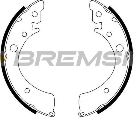 Bremsi GF0701 - Komplet kočnica, bubanj kočnice www.molydon.hr