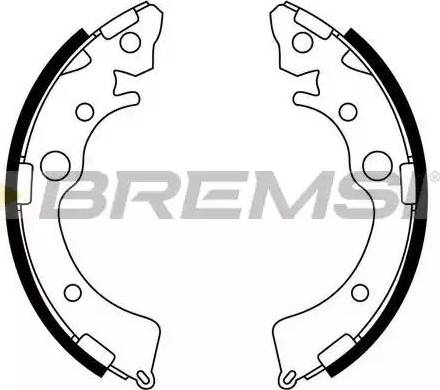 Bremsi GF0708 - Komplet kočnica, bubanj kočnice www.molydon.hr