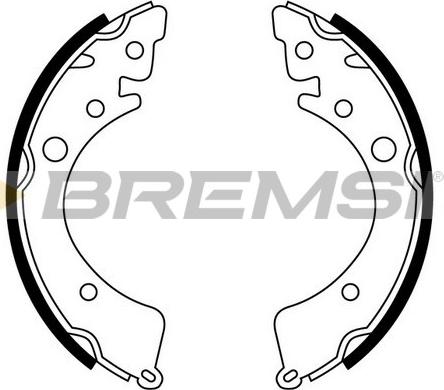 Bremsi GF0702 - Komplet kočnica, bubanj kočnice www.molydon.hr